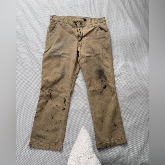 Carhartt Men's Khaki Chinos - Picture 1 of 8